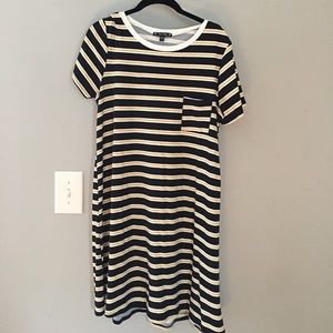 Xl T-shirt striped dress